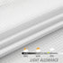 Home Queen Waffle Curtain Valance Window Treatment for Kitchen Bathroom Window, Straight Window Valance, Set of 1, 60 X 16 Inch, Solid White...