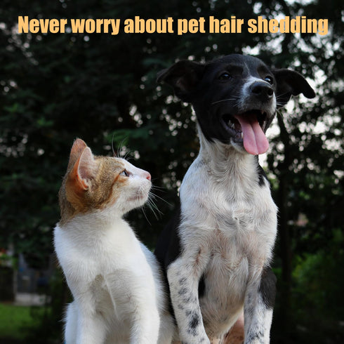 Magic Pet Comb, Pet Grooming Brush with Release Button Pet Hair Cleaner Brush Cat Shedding Brush Pet Massage Comb for Cats Dogs Removes Tangled Ha...