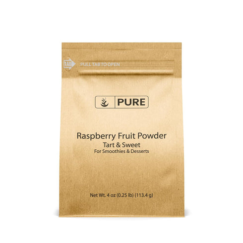 Pure Original Ingredients Raspberry Fruit Powder (4oz) Gluten-Free, Great in Smoothies & Desserts...