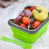 Collapsible Bowls for Camping Silicone Food Storage Containers Mixing Snack Bowls with Lid and Foldable Cups and Storage Bag for Salad, Lunch, Sna...