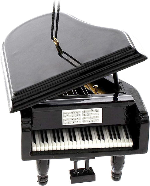 Broadway Gifts 3.5" Black Wood Grand Piano Ornament Decoration - Instrument Ornament Gift for Piano Players...