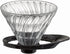 HARIO VDGR-02-B V60 Heat-resistant Glass Transmission Dripper 02, For 1-4 Cups, Black, Made in Japan...