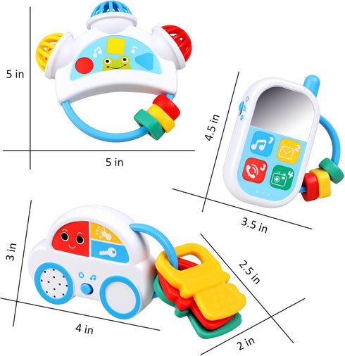 Baby Sensory Musical Toys - Toddler Educational Montessori Toys Learning Activities - Gifts for Infant Newborn Boy Girl 0 3 6 9 12 18 Months 1 Yea...