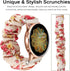 Miimall 20mm Scrunchie Band for Samsung Galaxy Watch FE 40mm, Lightweight Breathable Elastic Strap for Galaxy Watch 7/6/5/4 40mm 44mm, Classy Gala...