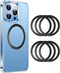 6 PCS Magnetic Adapter Rings with 3M Sticker, Universal Adhesive Metal Rings for Car Magnet, Compatible with Magsafe Accessories and Wireless Char...