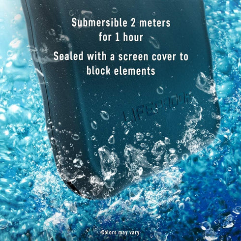 LifeProof iPhone 12 Pro FR? Series Case - BLACK, waterproof IP68, built-in screen protector, port cover protection, snaps to MagSafe...