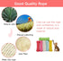 Multicolor Natural Hemp Rope, Cat Scratching Posts Replacement Rope,Repair and Replace Scratching Post cat Tree, 1/4" Rope DIY Cat Jute Twine,Come...