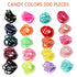 200PCS Elastic Hair Ties, No Crease Hair Small Ponytail Holders for Kids Girls Baby Toddler, Multicolor, Hair Accessories...