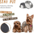 PEGGY11 Deep Stainless Steel Anti-Slip Dog Bowls - Single Pack, 2 Cups...