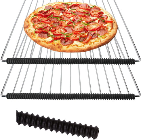 4 Pieces Heat-Resistant Silicone Oven Rack Shields Covers Oven Edge Protects Against Burns and Scars BPA Free Heat Resistant for Kitchen...