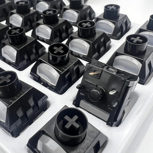 Kailh Box Ice Cream Pro Keyboard Switches,Dark Chocolate Pre-Lubed Linear 5-pin 55gf RGB All POM Switch for Mechanical Keyboard(Dark Chocolate 45P...