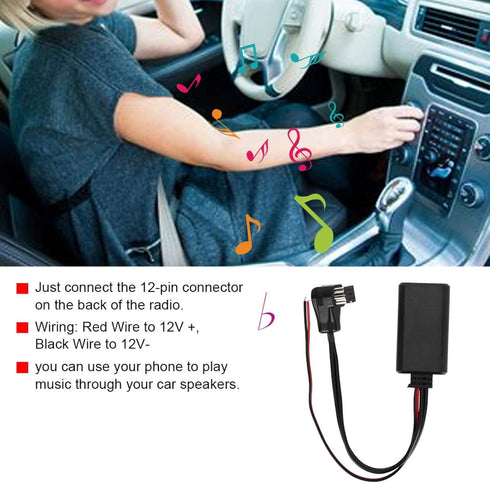 Bluetooth Adapter AVH-P4200DVD AUX Adapter for Music Streaming Sound System Audio Stereo Module for IP-Bus...