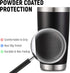 COMOOO 20oz Tumbler Stainless Steel Insulated Travel Mug Vacuum Double Wall Coffee Cup for Hot Beverage and Cold Drinks,Home and Outdoor?Black, 1 ...