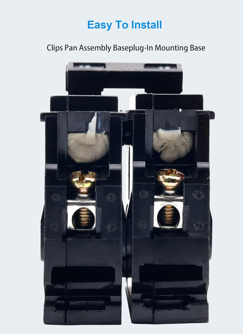 ?????? ?????????????? 25 Amp 2 Pole Type QP Circuit Breaker Plug-in Mount Standard MCB Thermal Magnetic Protection, 10KA 120/240V, Compatible with...