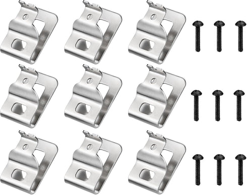 N268241 Belt Clips For Dewalt 304 Stainless Steel Drill Clips Tool Hooks with Screws Fit for 20V Power Tools DCD980 DCD980L2 DCD985 DCD985L2 (9 Pa...