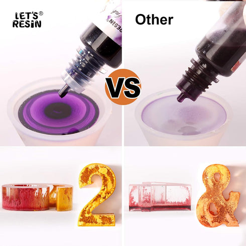 Alcohol Ink for Epoxy Resin LET'S RESIN Concentrated Alcohol Ink Set, 26 Vibrant Colors Alcohol-Based Resin Ink,Alcohol Paint Resin Dye for Resin ...