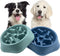 CAISHOW Slow Feeder Dog Bowl Anti Gulping Healthy Eating Interactive Bloat Stop Fun Alternative Non Slip Dog Slow Food Feeding Pet Bowl Slow Eatin...