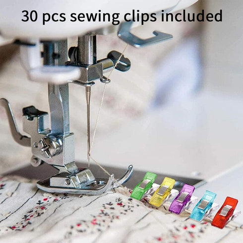 Quilting Supplies, Sewing Kit, Magnetic Seam Guide and Sewing Clips for Sewing Machine, Magnetic Sewing Guide, Hemmer Guide, Seam Guide, Hem Guide...