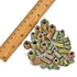 265 Pcs 12 Size M4/M5/M6/M8/M10 Nut Inserts - Zinc Alloy Screw Inserts Assortment Threaded Inserts for Wood, Hex Socket Drive Metric Bolt Fastener...