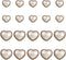 20 Pcs Faux Pearl Buttons, Gold Retro Vintage Pearl Buttons Heart Buttons Sew on Buttons Embellishments for DIY Crafts, 25mm+18mm...