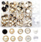 10 Stylish Resin Button Suits Sewing Button for Crafting, Sewing Replacement, Knitting Sweaters Handmade Crafts It's stored in a Plastic Box(11mm?...