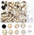 10 Stylish Resin Button Suits Sewing Button for Crafting, Sewing Replacement, Knitting Sweaters Handmade Crafts It's stored in a Plastic Box(11mm?...