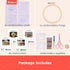 XEmbro 4 Sets Embroidery Kits for Beginners Adults, Embroidery Starter Kit with Pattern, Embroidery Cross Stitch Practice Kits with Embroidery Hoo...