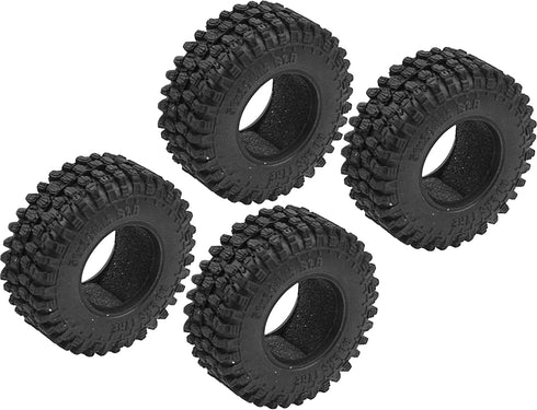 4Pcs ShareGoo 1.0" RC Crawler Tires Micro Rubber Tires Width 20mm Compatible with Axial 1/24 SCX24 Gladiator Bronco C10 JLU Deadbolt B17 RC Crawle...