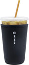 Sok It JavaSok Iced Coffee & Cold Soda Insulated Neoprene Cup Sleeve (Black, Medium: 22-28oz)...