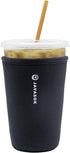 Sok It JavaSok Iced Coffee & Cold Soda Insulated Neoprene Cup Sleeve (Black, Medium: 22-28oz)...