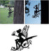 Fairy Garden Art, Yard Flower Fairy Metal Decor, Silhouette Sculpture Backyard Hanging Tree, Ornaments for Outdoor Garden Home Yard Lawn, Branch D...