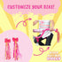 Bike Handlebar Streamers (2 pk) -Girls Bicycle Scooter Bow Design- Easy Attachment to Cycle's Handlebars & Fits Most Bikes -Cute Pink and Yellow -...
