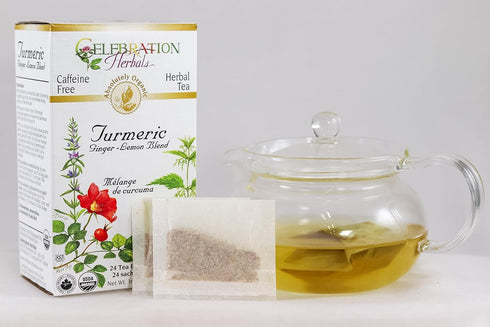 Celebration+Herbals+Turmeric+Ginger+-+Lemon+Blend+24+Count...