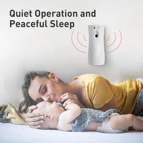 Automatic Air Freshener Spray Dispenser, Wall/Standing Battery Powered (Not Included) Aerosol Spray Dispenser with Remote Control for Bathroom, Ho...