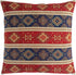 Decorative Large Throw Pillow Covers Red and Blue - 22 x 22 Inches Outdoor Pillows for Patio, Boho Room Decor for Couch, Bohemian Case for Farmhou...