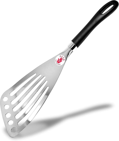 Seki Japan Left Handed Spatula Stainless Steel Egg, Fish Spatula Cookware - Slotted Turner Egg Flipper Utensils 12” Left-Handed...