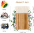 2 Pieces Hake Blender Brush Bamboo Brush for Ceramics Paint Brush Applicator Artist Drawing Brush Craft Painting Brushes for Watercolor, Wash, Cer...