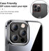 Jeluse [3X2 Pack Camera Lens Protector for iPhone 14 Pro Max for iPhone 14 Pro, 9H Tempered Glass Screen Protector Cover [Alignment Kit Eazy insta...