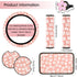 Frienda 10 Pcs Flowers Vintage Groovy Car Accessories Set Floral Steering Wheel Cover Flowers Car Air Vent Clips Center Console Armrest Cushion Ca...