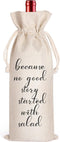 LANBAIHE Wine Gifts Bag for Housewarming, Wedding Gifts, Birthday Gifts, Retirement Gifts, Engagements Gifts, New Job Gifts, Because No Good Story...