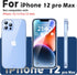 ORIbox iPhone 12 Pro Max Case Clear Matte Translucent Soft Edges Lightweight Shock Absorption Crystal Design Anti-Fingerprint...