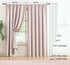 Treatmentex Pom-Pom Pink Half-Blackout Curtains 45'''' Short Window Curtain Set for Girls Baby Nursery Room Darkening Drapes 2 Panels Rod Pocket,A...