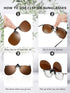 5 Pairs Clip on Sunglasses for Men Flip up Clip on Sunglasses Polarized Flip up Sunglasses Night Driving Clip on Glasses for Men(Classic Color)...