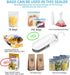 Mini Bag Sealer Heat Seal, 2 in 1 Sealer and Cutter Portable Mini Sealing Household Machine with Detachable Hook for Plastic Bags...