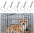10 PCS Spring Latch for Cages, Multi-Functional Spring Loaded Latch Hook Metal Pet Cages Door Spring Latch for Fixing Small Animal, Rabbit, Dog, C...