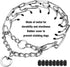 DogsStainless Steel Collar for Training Collar Tough and Durable efficient Training Adjustable and Removable Link Buckle with Comfortable Rubber t...