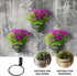 2pcs Flower Pot Storage Rack Outdoor Planter Pots Outdoor Hooks Outdoor Pots Metal Organizer Shelf Indoor Plant Pots Flowerpot Wall Hanger Wall Mo...