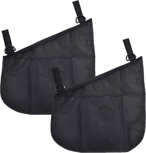 2 Pack Portable Side Sling Stroller Cargo Net ,Non-Slip and Adjustable Straps Storage Mesh Bag ,Food Storage ,Friut Storage Bag for Baby Stroller ...
