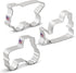 Construction Cookie Cutters 3-Pc. Set Made in USA by Ann Clark, Bulldozer, Dump Truck, Tractor...
