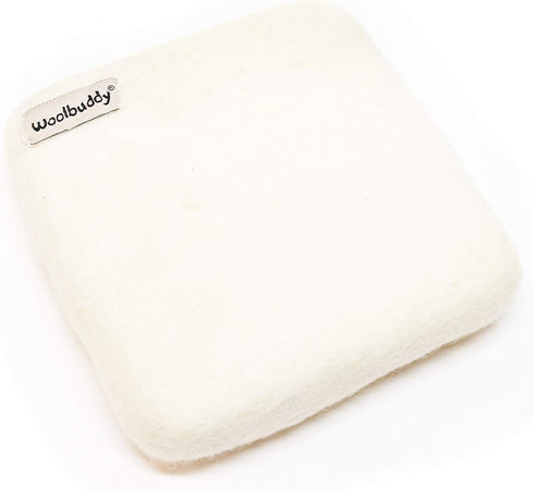 Woolbuddy Needle Felting Pad - Durable Wool Mat for Craft Projects, Foam Alternative, 6"x6"x1.5" (White)...